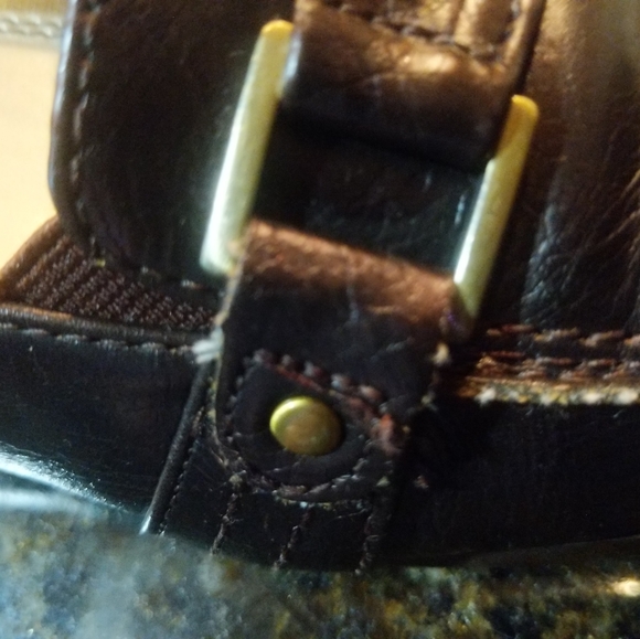 Loafers Life Stride Womens Size 8 10M Shoes Patent Brown Slip-on Shoe Monk Strap - Picture 12 of 16